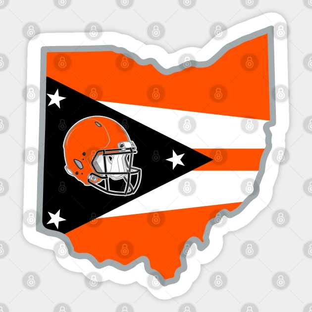 State of Ohio - Cincinnati Football Sticker by Locker Room Originals